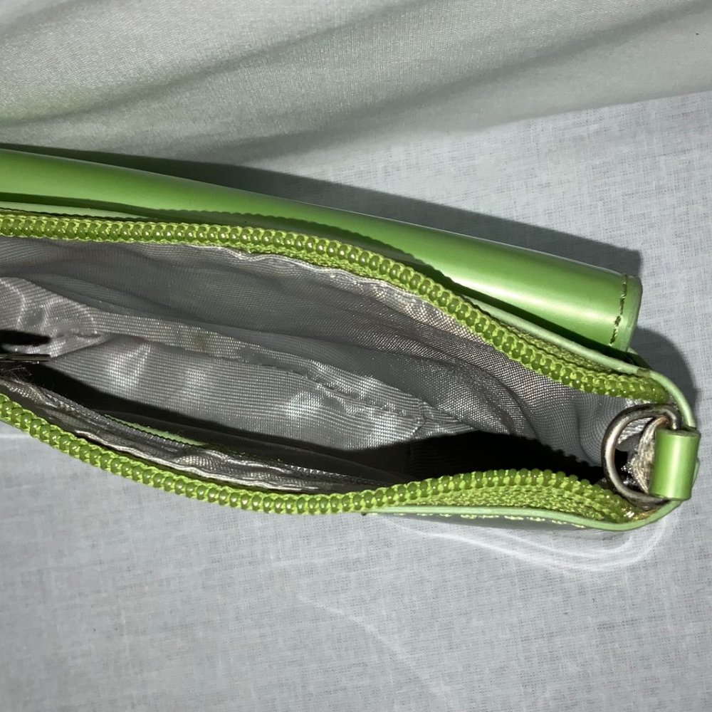Beijo Crossbody Apple Green Mini Purse with 54" Strap 7" x 4" x 1 1/2" - Picture 4 of 5